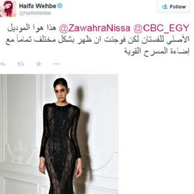 ھیفا وھبی پہلے بھی اپنے لباس کی وجہ سے تنازعات میں رہی ہیں