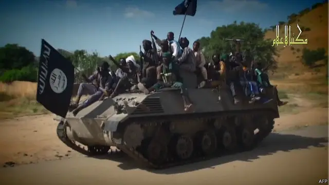 مسلحو بوكو حرام تمكنوا من الاستيلاء على بلدة تشيبوك لعدة أيام قبل أن يحررها الجيش النيجيري السبت الماضي.