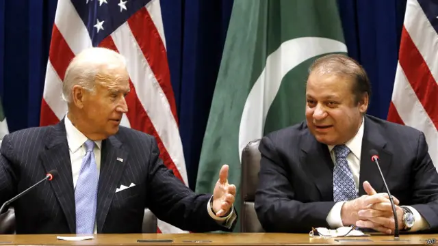 जो बाइडेन और नवाज़ शरीफ़