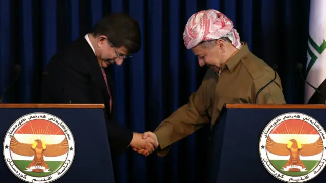 صدر البيان عن مكتب رئيس إقليم كردستان مسعود البرزاني