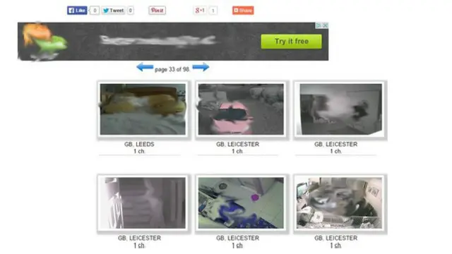La página web en cuestión emite en vivo lo que se ve a través de miles de webcams.