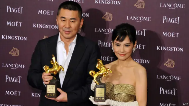 陈建斌和陈湘琪分别成为金马影帝影后