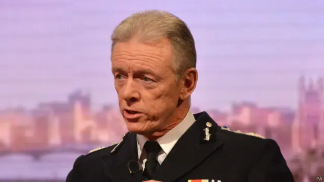 伦敦警察厅(Metropolitan Police)厅长伯纳德·霍根-豪爵士(Bernard Hogan-Howe)