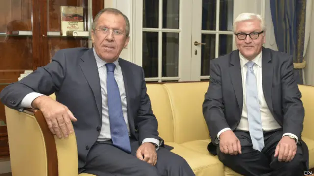 Сергей Лавров и Франк-Вальтер Штайнмайер