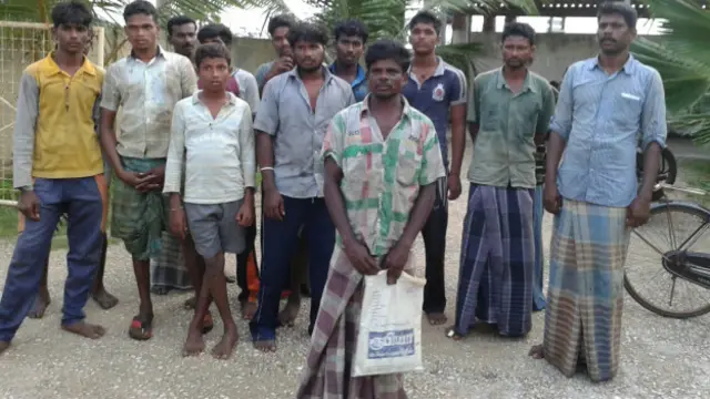 श्रीलंका में गिरफ्तार किए गए तमिलनाडु के मछुआरे