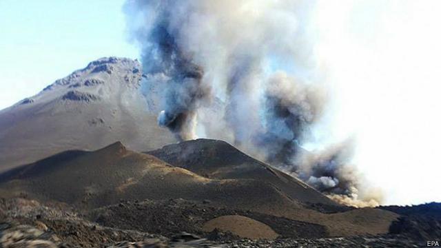 Volcán en Cabo Verde