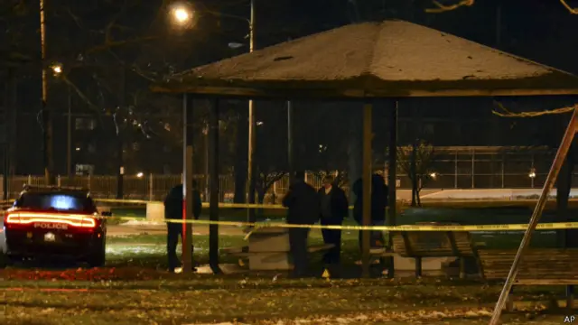Playgound onde menino foi morto pela polícia (Foto: AP)