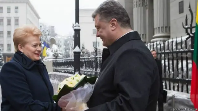 Порошенко та Грібаускайте