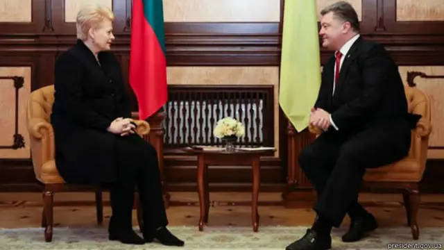 Грибаускайте і Порошенко