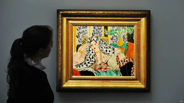 Sebuah lukisan empu impresionis Matisse, dengan subyek Nezy-Hamide Chawkat, cucu sultan Turki terakhir.