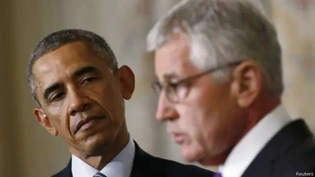 Барак Обама и Чак Хейгел