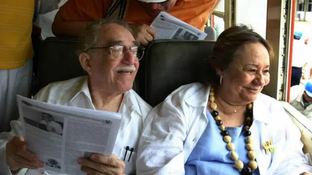 Gabriel Garcia Marquez dan istri, Mercedes Barcha.