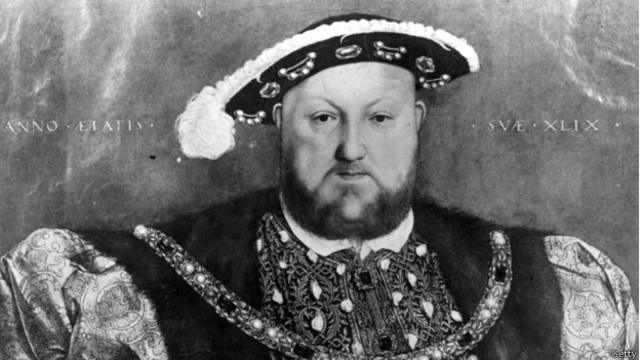 Генрих VIII, король Англии (1509-1547), портрет работы Гольбейна