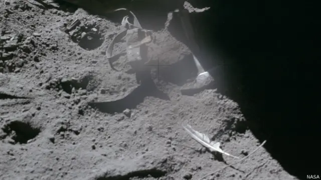 La pluma de halcón y el martillo fueron usados por el comandante Scott para demostrar la teoría de Galileo. 