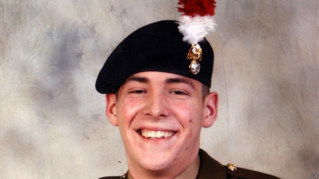 El soldado británico Lee Rigby, apuñalado en mayo de 2013 en Londres por dos extremistas islámicos. 