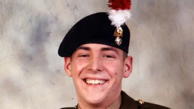 El soldado británico Lee Rigby, apuñalado en mayo de 2013 en Londres por dos extremistas islámicos. 