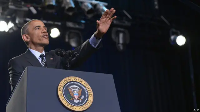 奧巴馬在芝加哥發表演說（25/11/2014）