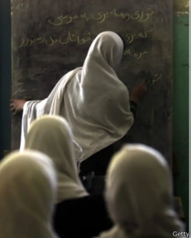 अफगान में लड़कियों का स्कूल