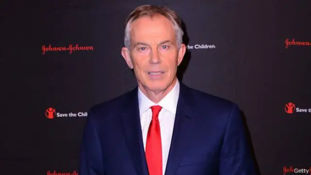 托尼∙布莱尔于上周在纽约获颁“全球贡献奖” 