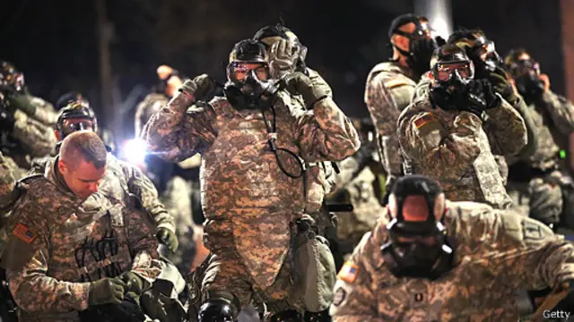 شمار بیشتری از نفرات گارد ملی در فرگوسن مستقر شدهاند