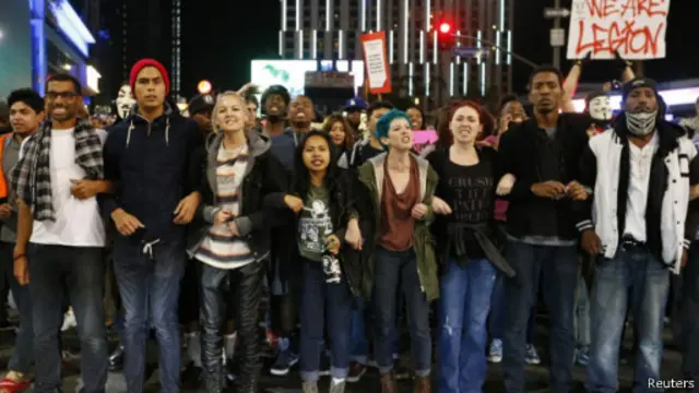 تظاهرات اعتراضی لس آنجلس