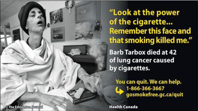 A modelo canadense Barb Tarbox