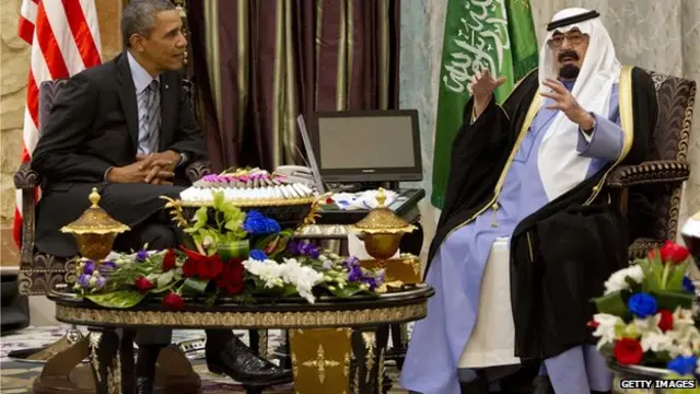 التقى الرئيس أوباما الملك عبد الله عاهل السعودية في مارس/آذار في محاولة لإصلاح العلاقات بين البلدين