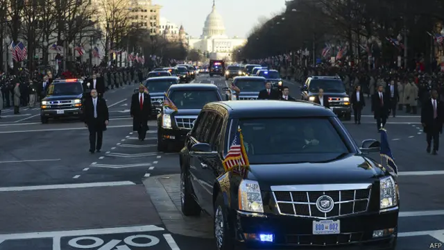 Кортеж президента США в Вашингтоне