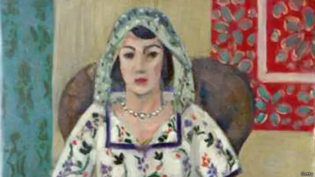 "Женщина, сидящая в кресле" Анри Матисса (фрагмент)