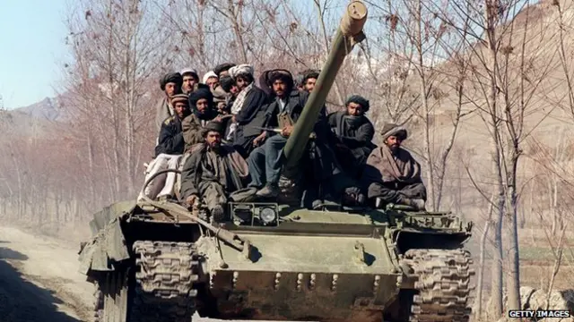 جنگجویان طالبان در خط مقدم جبهه