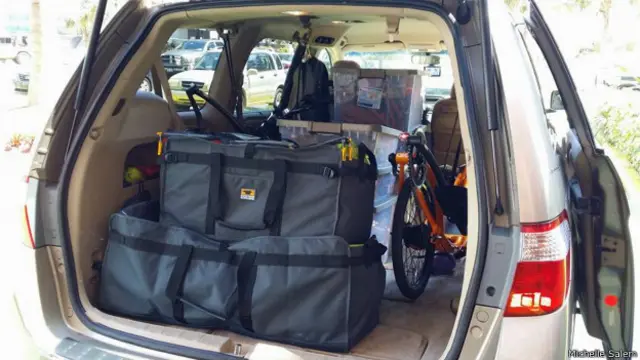 Equipaje en la furgoneta