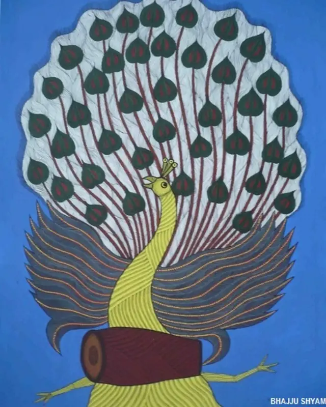 गोंड कलाकार भज्जू श्याम की पेंटिंग