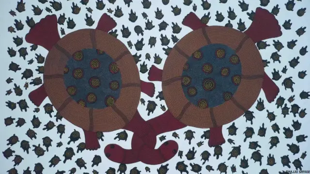 गोंड कलाकार भज्जू श्याम की पेंटिंग