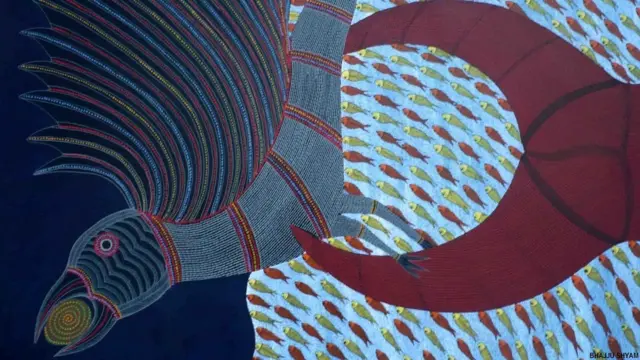 गोंड कलाकार भज्जू श्याम की पेंटिंग