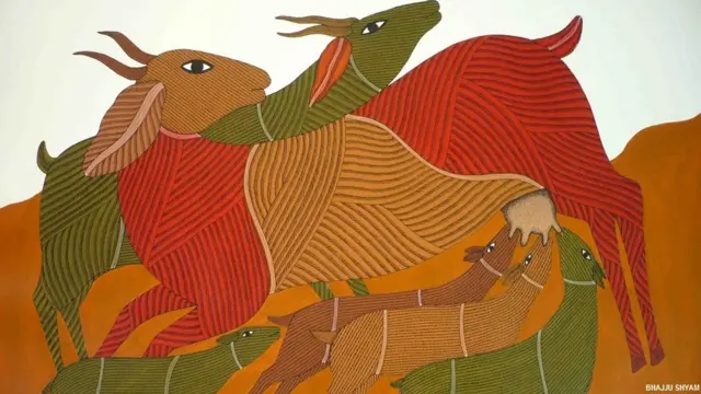 गोंड कलाकार भज्जू श्याम की पेंटिंग