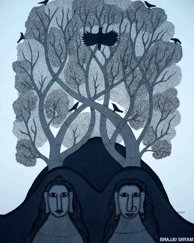 गोंड कलाकार भज्जू श्याम की पेंटिंग