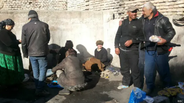 Бездомные в Душанбе