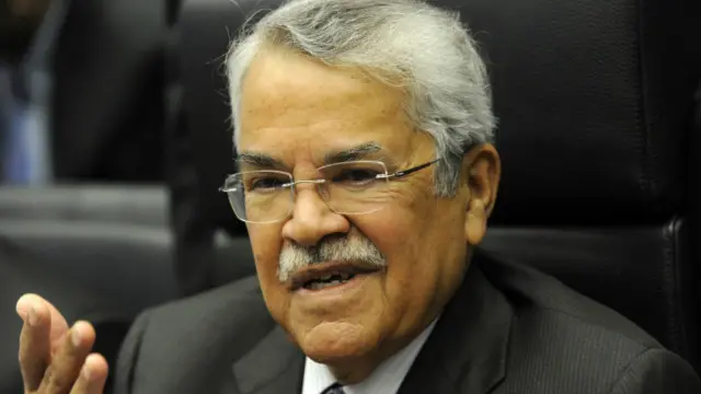 ان النعيمي يتحدث بعد اجتماع استمر خمس ساعات لممثلي الدول الاعضاء في أوبك