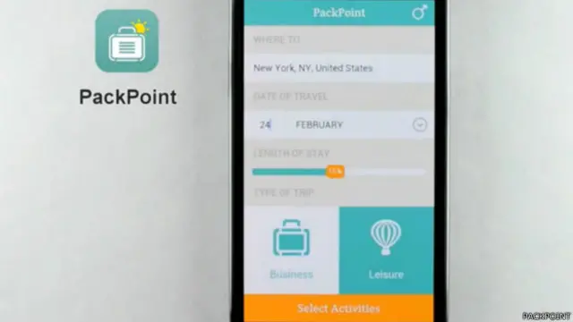 Imagen de la aplicacion Packpoint
