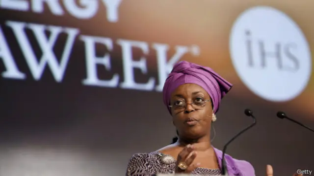 La ministre nigériane des Ressources pétrolières en 2014.