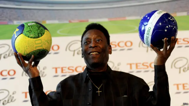 ब्राजील का फुटबॉल खिलाड़ी पेले