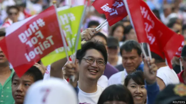 台北某竞选集会（23/11/2014）