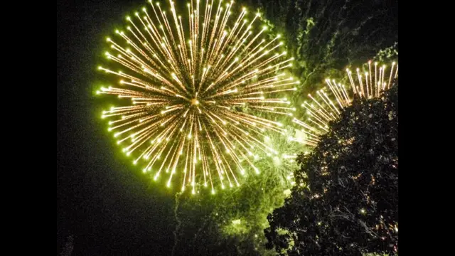 Foto de una lectora de BBC Mundo por el tema “fuegos artificiales”