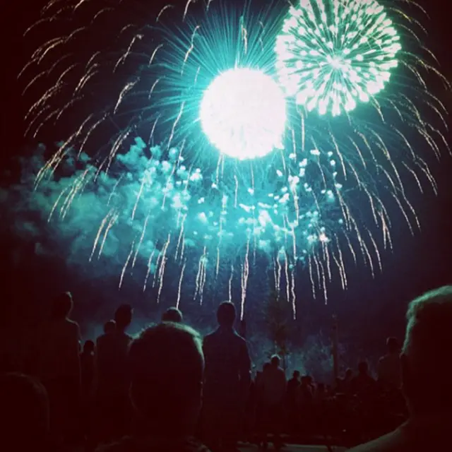 Foto de una lectora de BBC Mundo por el tema “fuegos artificiales”