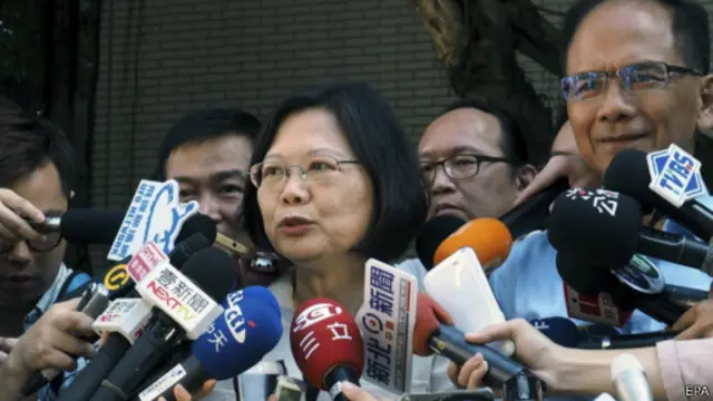 蔡英文表示,期许台湾能“开创一个真正属于人民的时代”。(资料照片)