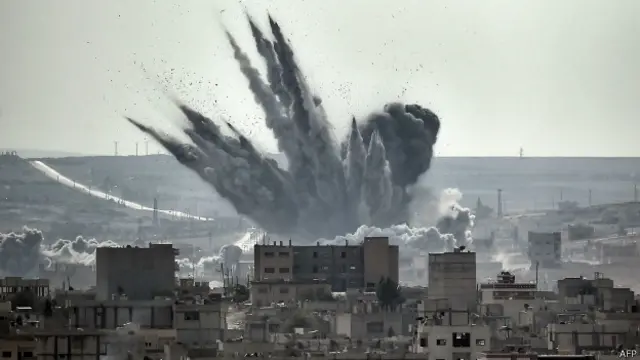 Взрыв в Кобани