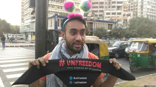 दिल्ली में समलैंगिक अधिकारों के लिए प्रदर्शन.