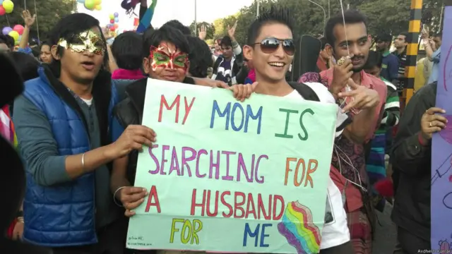 दिल्ली में समलैंगिक अधिकारों के लिए प्रदर्शन.
