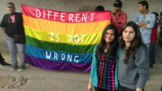 दिल्ली में समलैंगिक अधिकारों के लिए प्रदर्शन.