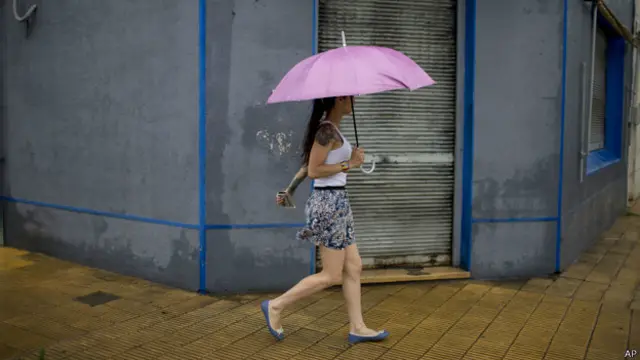 El día estuvo marcado por las fuertes lluvias.